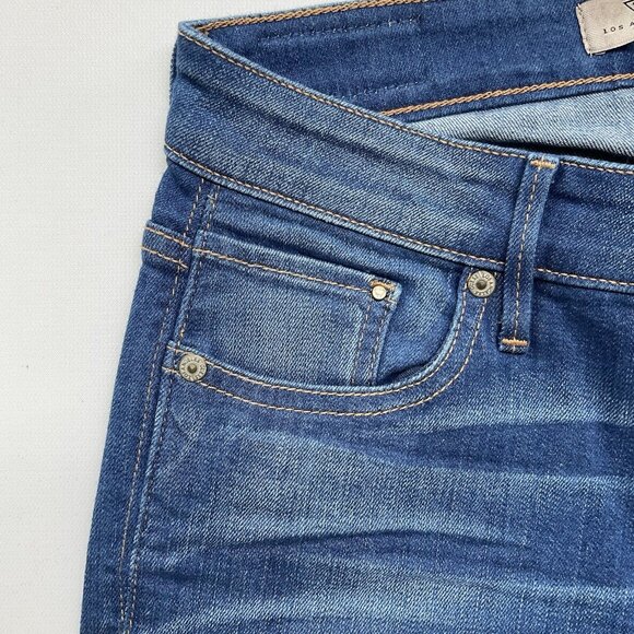Guess Women’s Low Rise Boot Cut Jeans In Medium Blue Denim Size 27 - Picture 6 of 14
